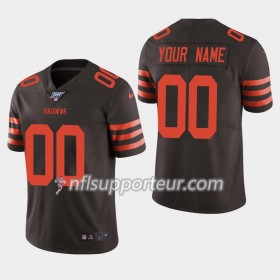 Maillot Homme Cleveland Browns Personnalisé Nike Brown 100th